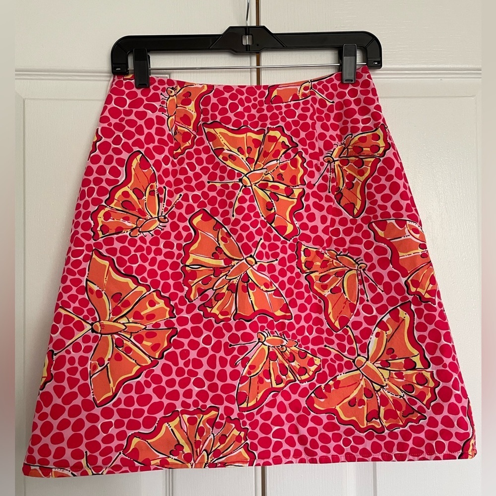Lilly Pulitzer Reversible Wrap Skirt in Dragonfly and Zebra Prints - Picture 8 of 13